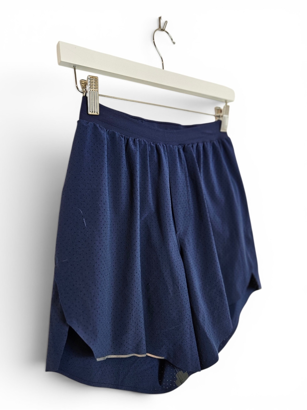Lululemon Shorts XS Fast & Free Lined 6" Running Training Mesh Navy Blue